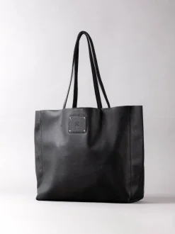 Lakeland Leather Black Tarn Leather Bucket Bag