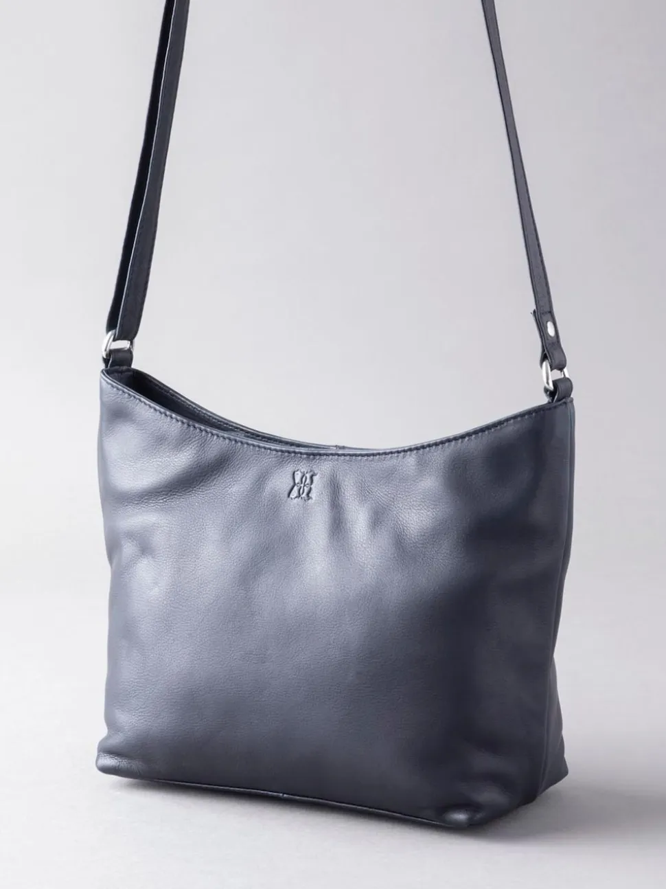 Lakeland Leather Blue Grasmere Cross-Body Bag