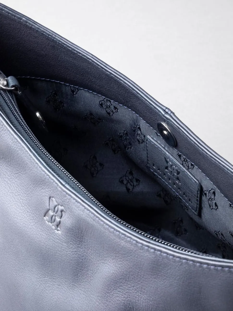 Lakeland Leather Blue Grasmere Cross-Body Bag