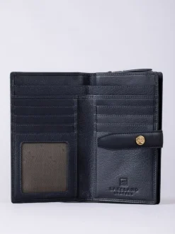 Lakeland Leather Blue Large Icon Stud Tab Purse