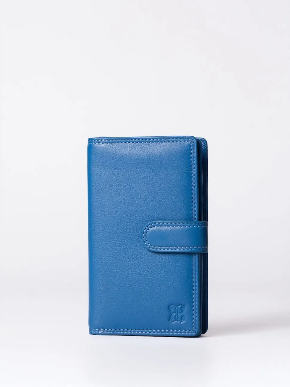 Lakeland Leather Blue Medium Tab Purse