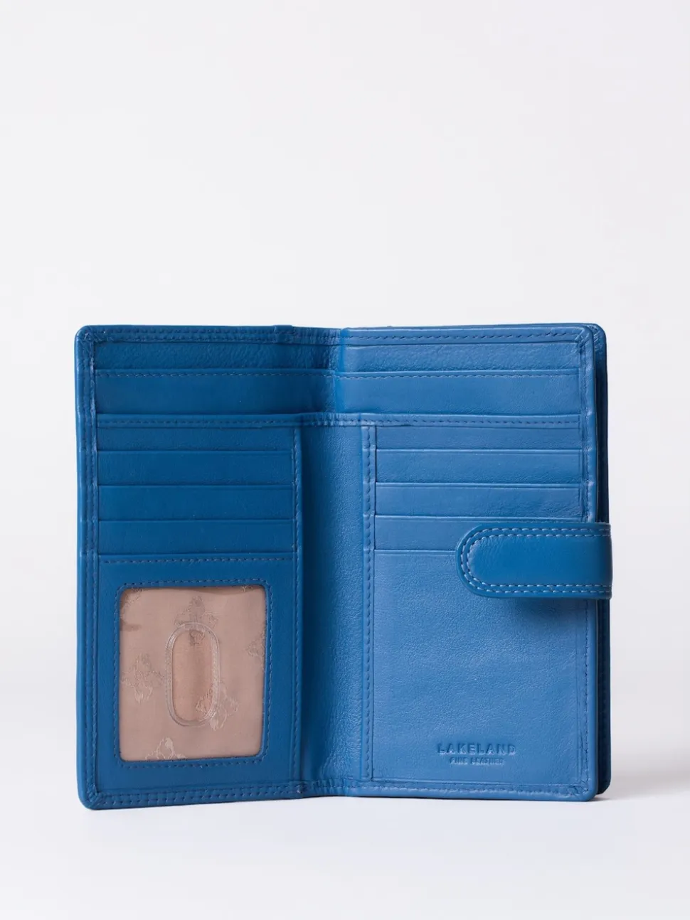 Lakeland Leather Blue Medium Tab Purse