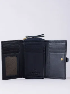 Lakeland Leather Blue Medium Icon Stud Tab Purse