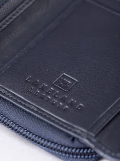 Lakeland Leather Blue Medium Icon Stud Tab Purse