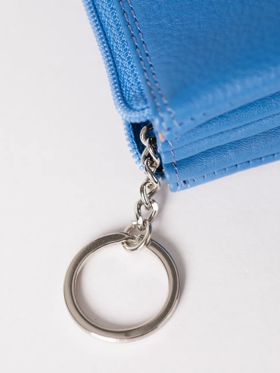 Lakeland Leather Blue Multi Pocket Coin Purse