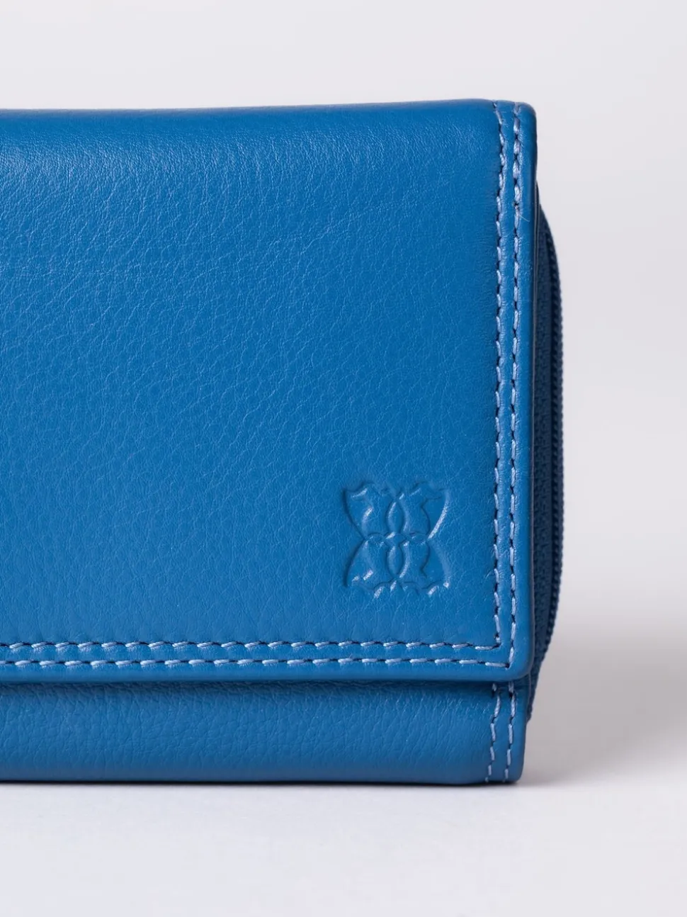 Lakeland Leather Blue Small Purse