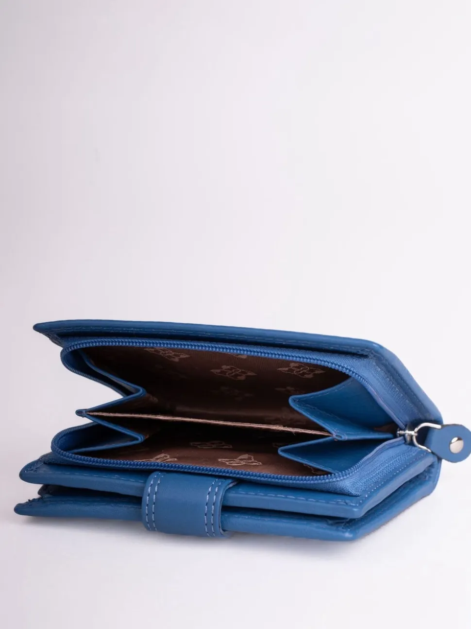 Lakeland Leather Blue Small Tab Purse