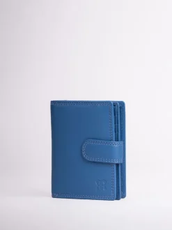 Lakeland Leather Blue Small Tab Purse