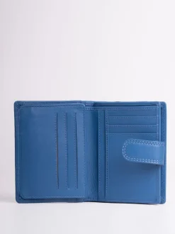 Lakeland Leather Blue Small Tab Purse