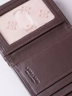 Lakeland Leather Brown Small Leather Flapover Purse