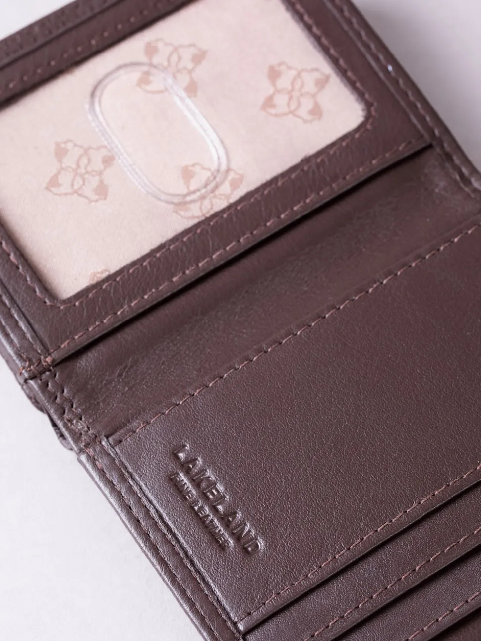 Lakeland Leather Brown Small Leather Flapover Purse
