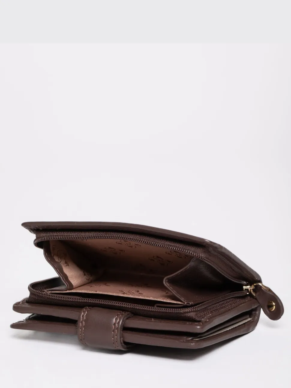 Lakeland Leather Brown Small Tab Purse