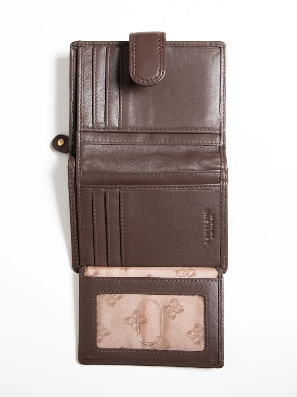 Lakeland Leather Brown Small Tab Purse