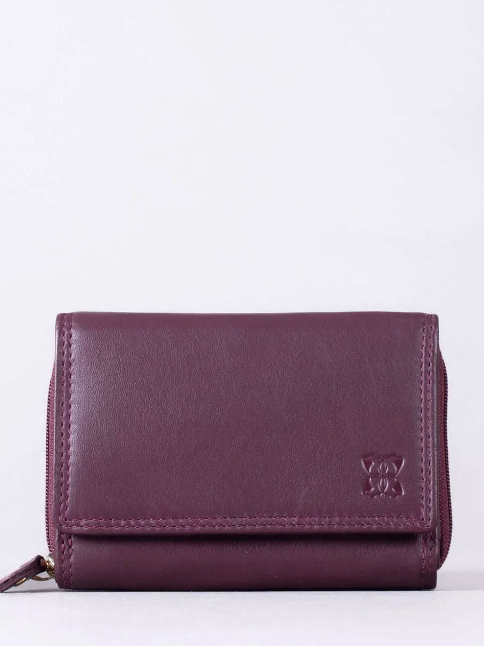 Lakeland Leather Burgundy Small Purse