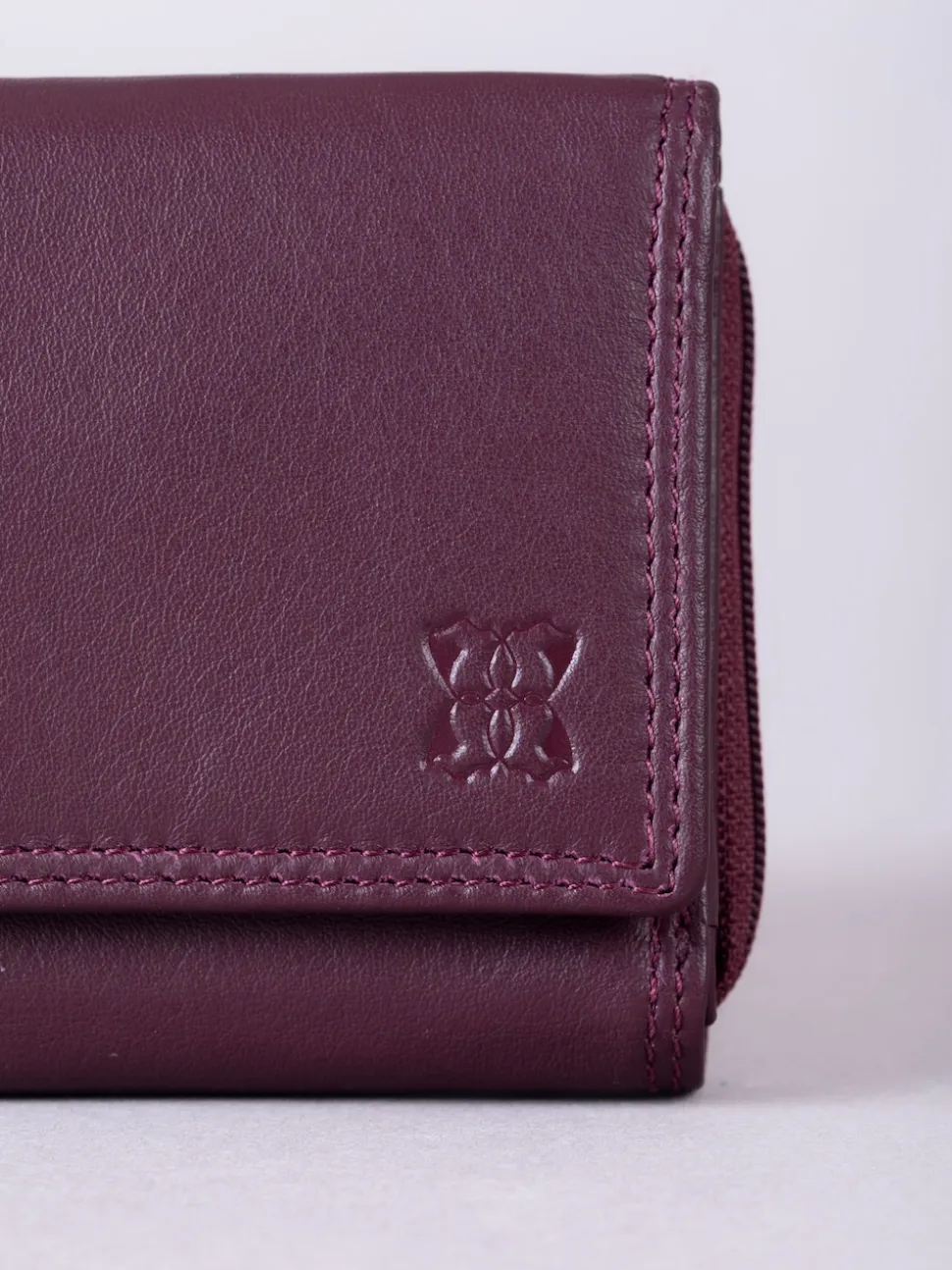 Lakeland Leather Burgundy Small Purse