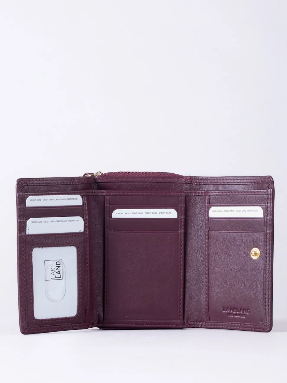 Lakeland Leather Burgundy Small Purse