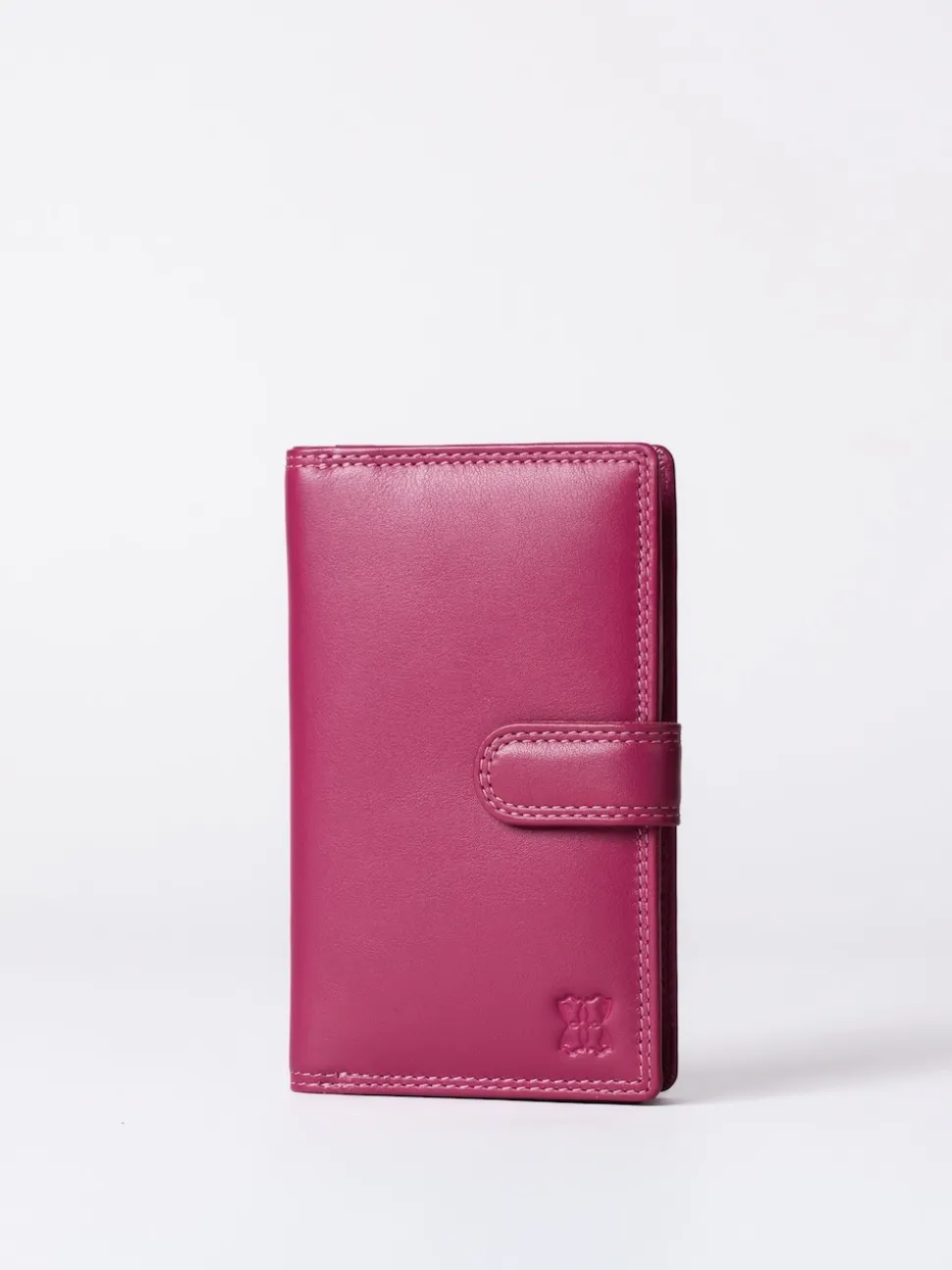 Lakeland Leather Cranberry Medium Tab Purse