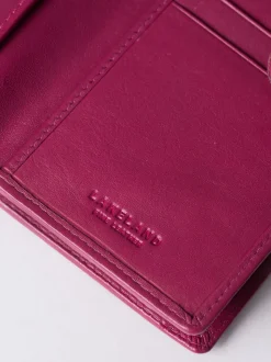 Lakeland Leather Cranberry Medium Tab Purse