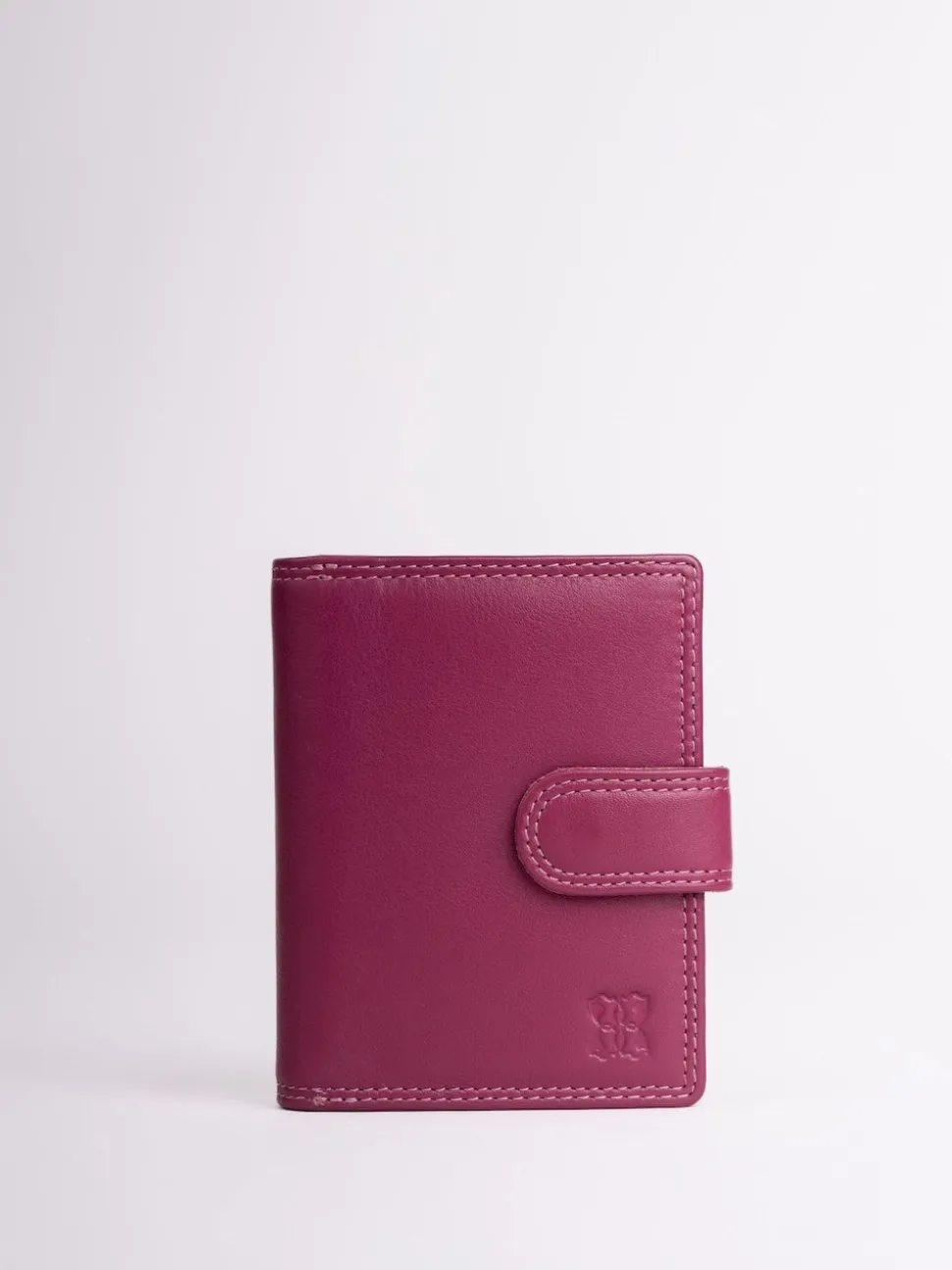 Lakeland Leather Cranberry Small Tab Purse