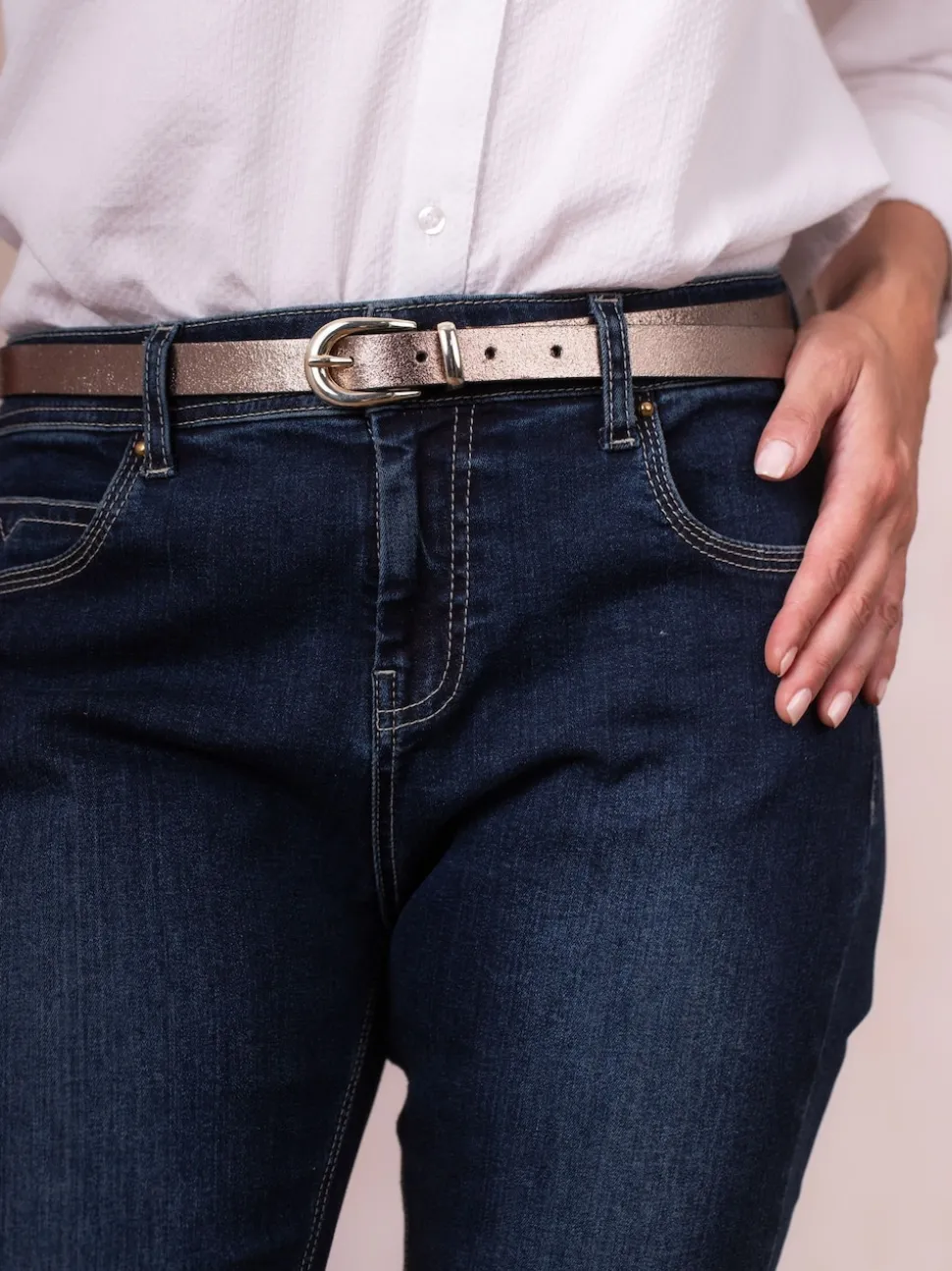 Lakeland Leather Gold Kirkby Belt