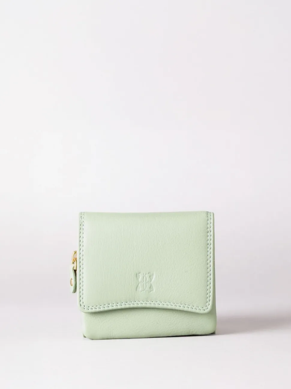 Lakeland Leather Green Small Leather Flapover Purse