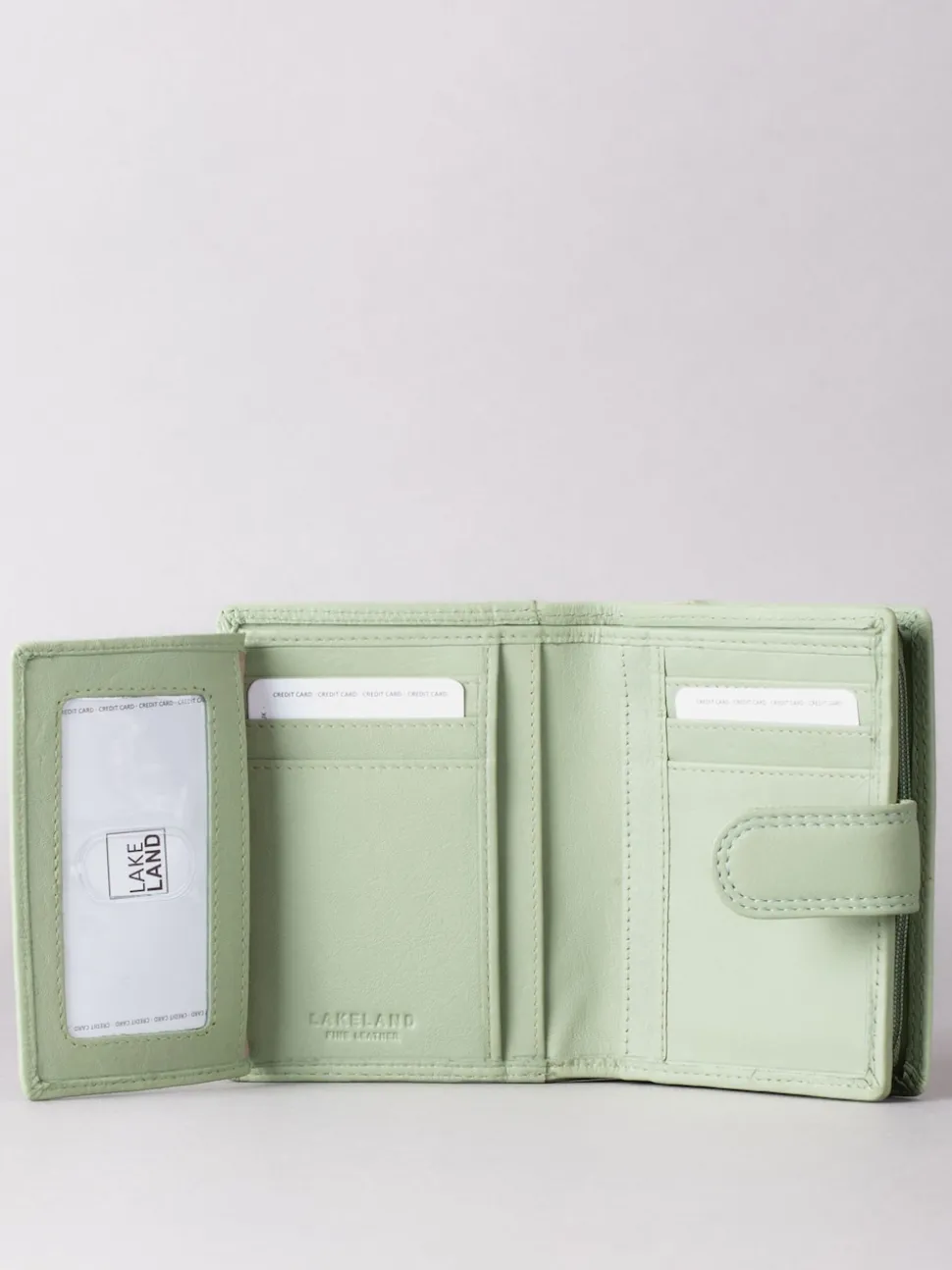 Lakeland Leather Green Small Tab Purse