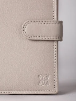 Lakeland Leather Grey Medium Tab Purse