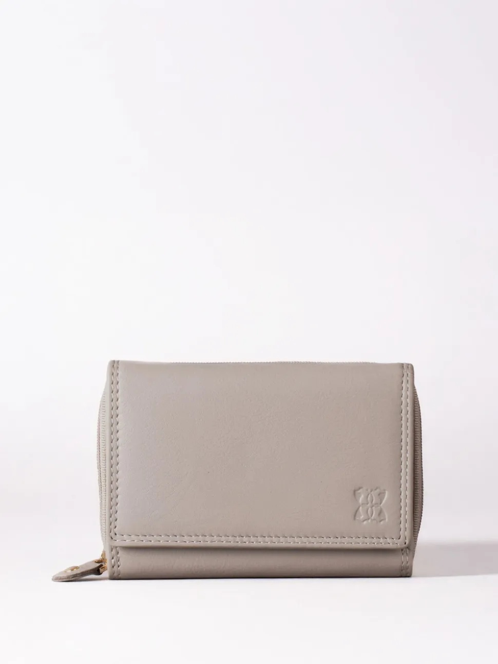 Lakeland Leather Grey Small Purse