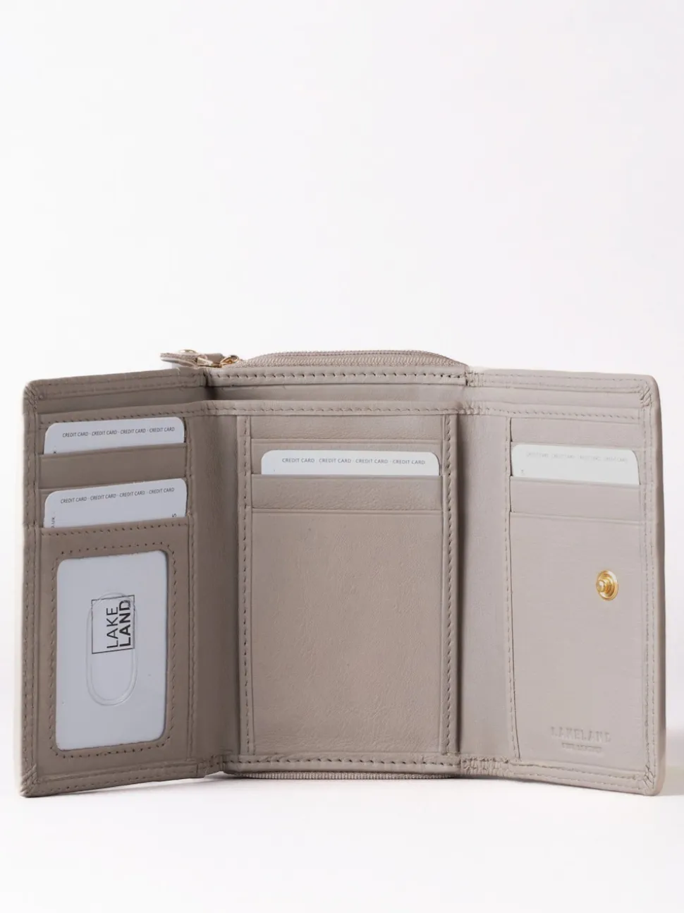 Lakeland Leather Grey Small Purse