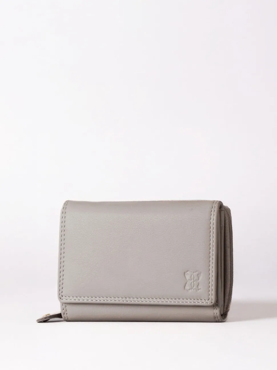 Lakeland Leather Grey Small Purse