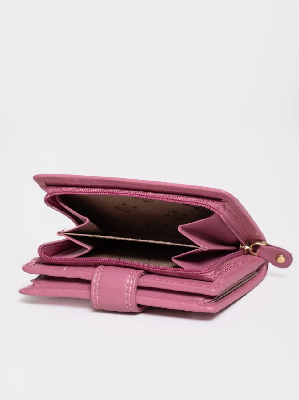 Lakeland Leather Mauve Pink Small Tab Purse