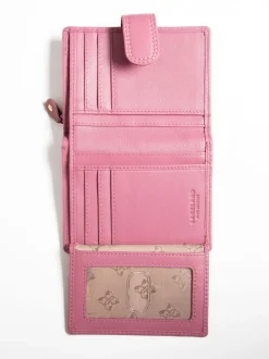Lakeland Leather Mauve Pink Small Tab Purse