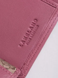 Lakeland Leather Mauve Pink Small Tab Purse