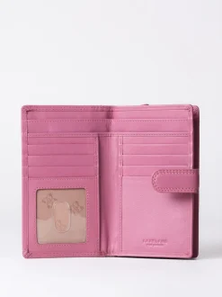 Lakeland Leather Mauve Pink Medium Tab Purse