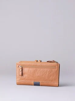 Lakeland Leather Natural Hartsop Leather Double Zip Purse