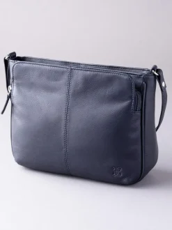 Lakeland Leather Navy Ambleside Cross-Body Bag