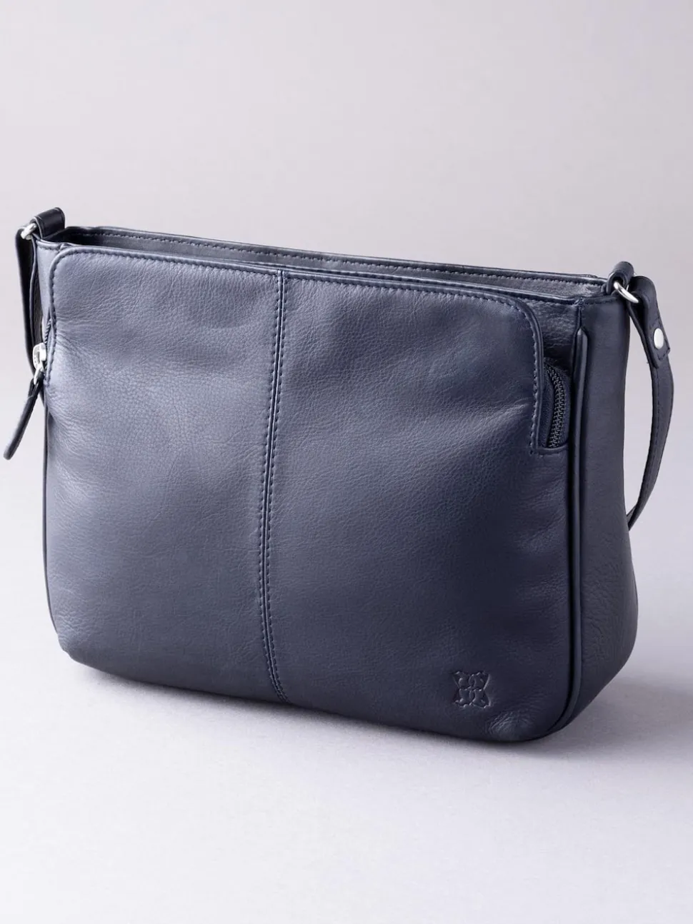 Lakeland Leather Navy Ambleside Cross-Body Bag