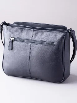 Lakeland Leather Navy Ambleside Cross-Body Bag