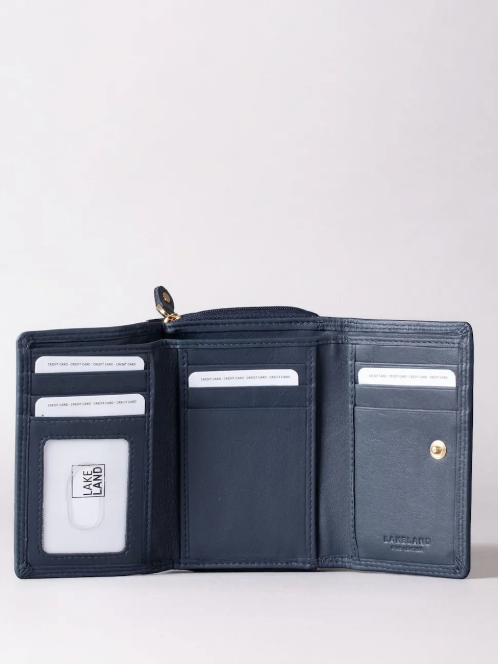 Lakeland Leather Navy Blue Small Purse