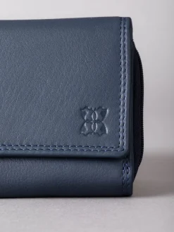 Lakeland Leather Navy Blue Small Purse