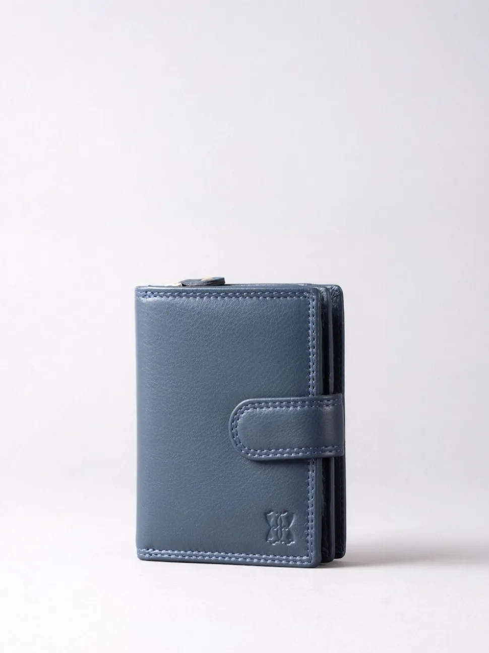 Lakeland Leather Navy Blue Small Tab Purse