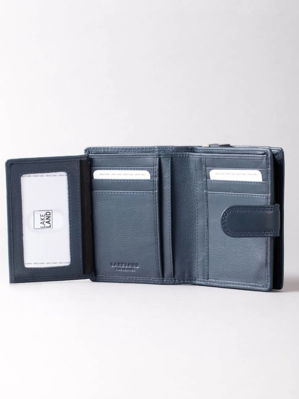 Lakeland Leather Navy Blue Small Tab Purse