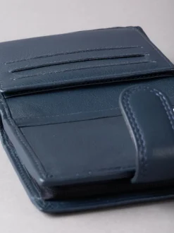 Lakeland Leather Navy Blue Small Tab Purse