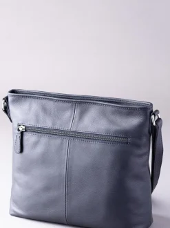 Lakeland Leather Navy Farlam Cross-Body Bag