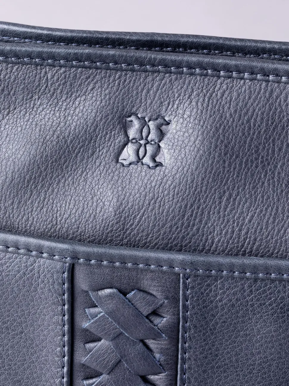 Lakeland Leather Navy Farlam Cross-Body Bag