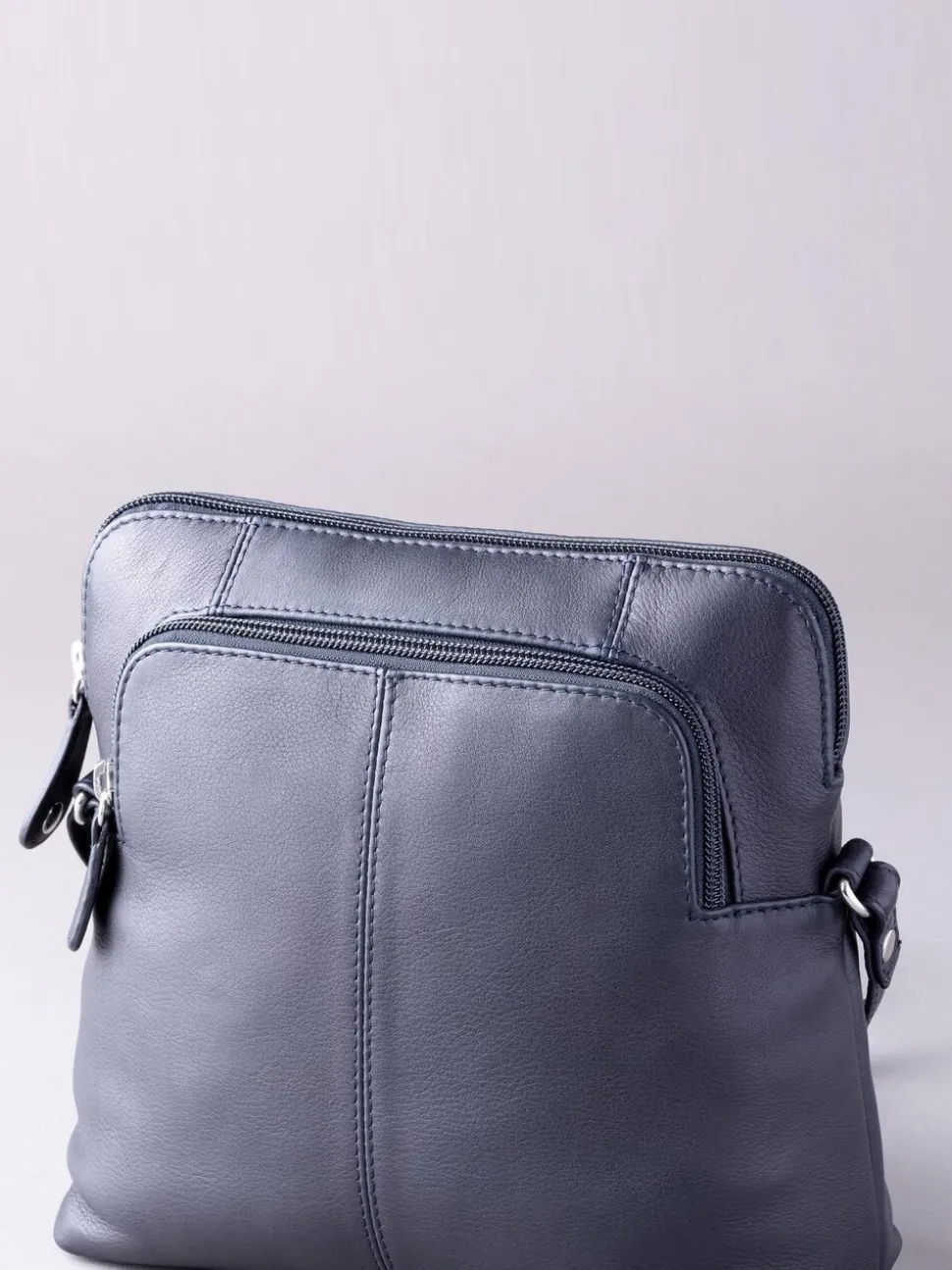 Lakeland Leather Navy Raven Cross-Body Bag