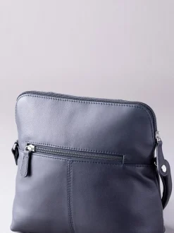 Lakeland Leather Navy Raven Cross-Body Bag