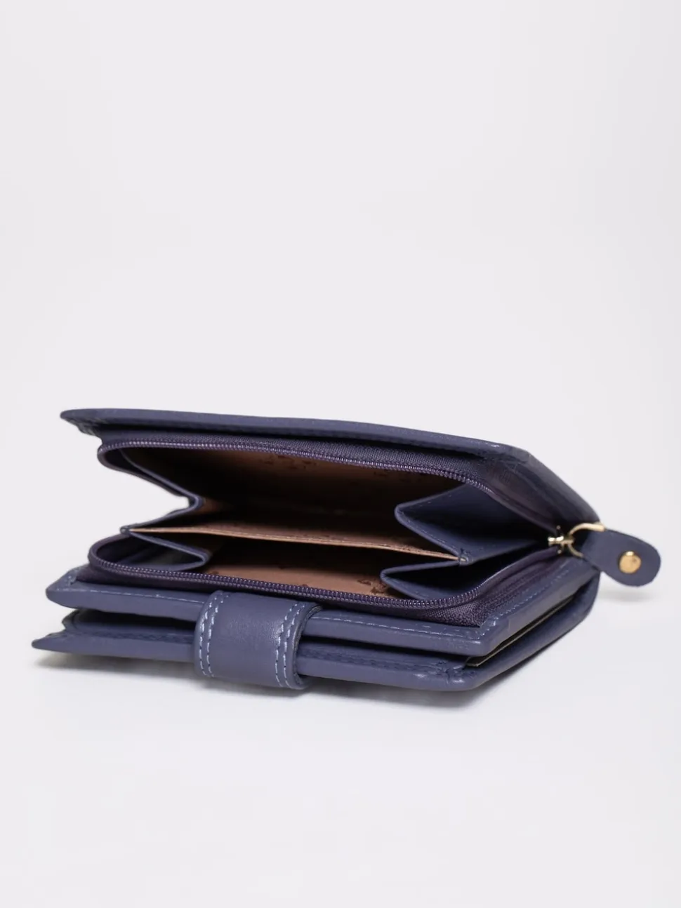 Lakeland Leather Purple Small Tab Purse
