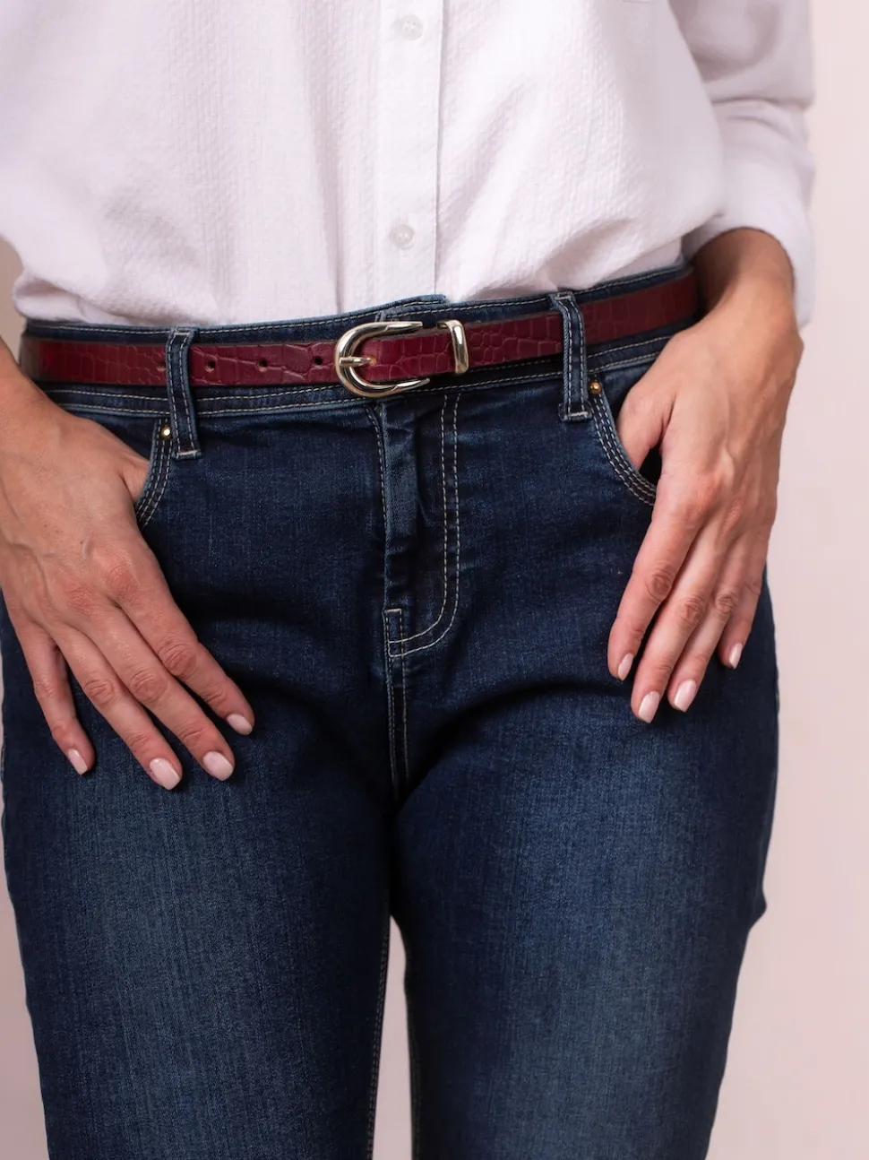 Lakeland Leather Red Kirkby Belt