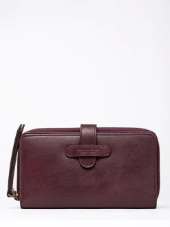 Lakeland Leather Red Newby Tab Purse